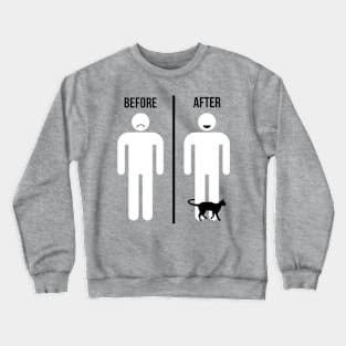 My cat changed my life Crewneck Sweatshirt